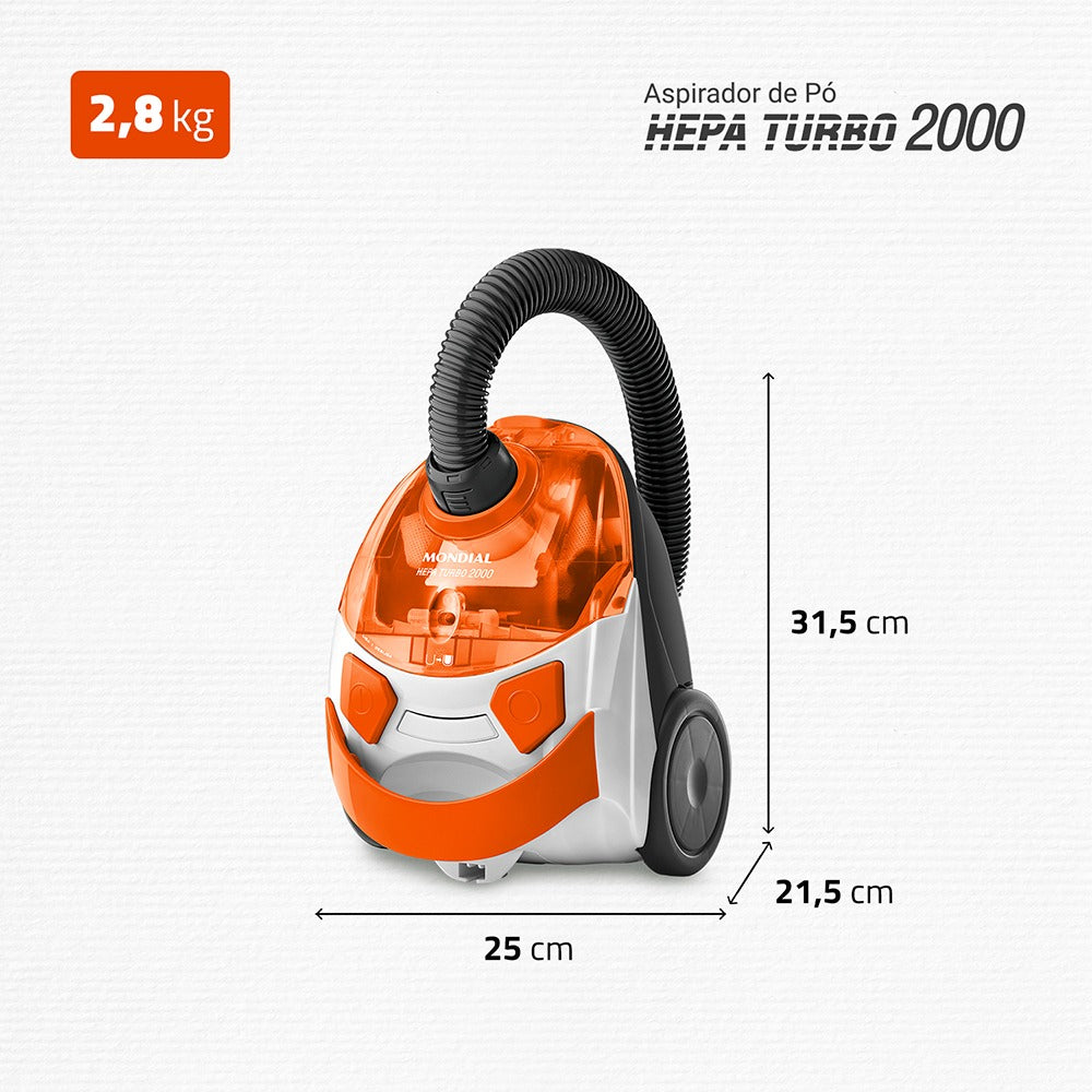Aspirador De Pó Ap-15 Mondial Filtro Hepa Turbo 2000 1500w Aspirador De Pó Ap-15 Mondial Filtro Hepa Turbo 2000 1500w